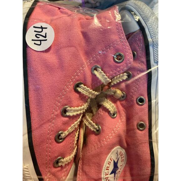 Converse Chuck Taylor All Star Pink High Top Youth Sneakers size 1Y - Picture 7 of 8